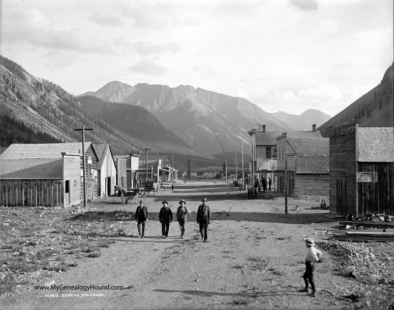 Eureka, Colorado, Street Scene, 1900, historic photo