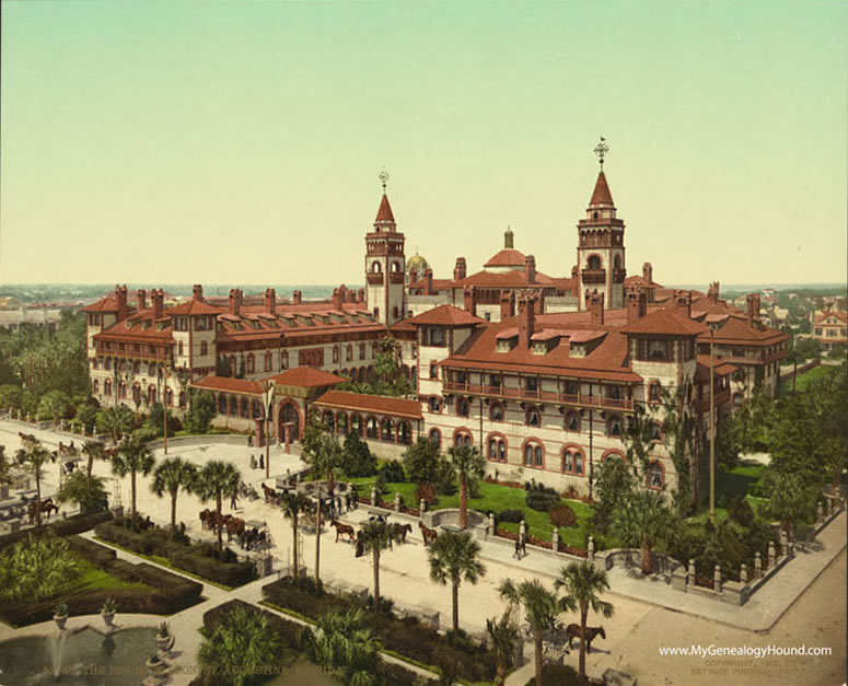St. Augustine, Florida, The Ponce de Leon Hotel, 1902, historic photo