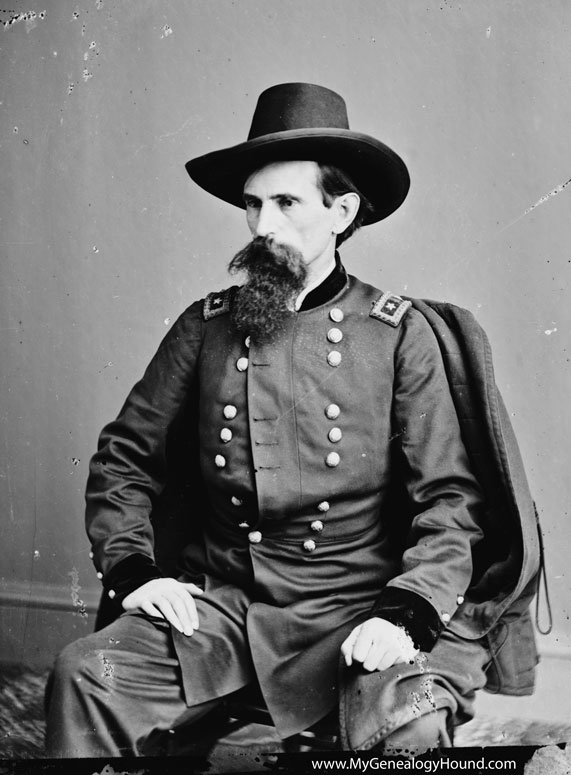 Another historic photo view of Major General Lewis "Lew" Wallace, taken during the Civil War.