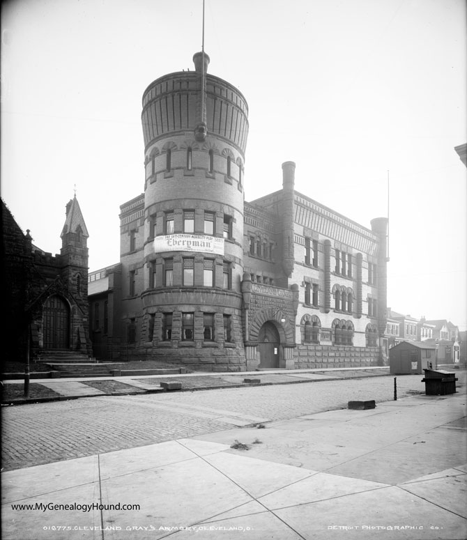 Cleveland, Ohio, The Cleveland Grays Armory Building, 1900-06, historic photo