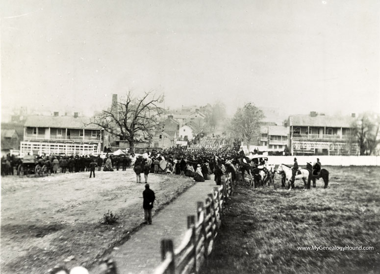 Gettysburg, Pennsylvania, On the day of Lincoln's Gettysburg Address, 1863, historic photo