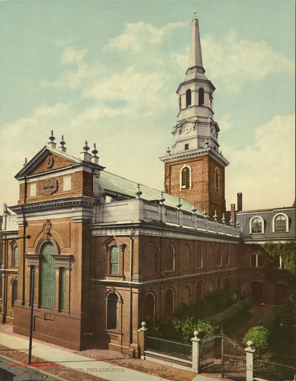 Philadelphia, Pennsylvania, Christ Church, historic photo
