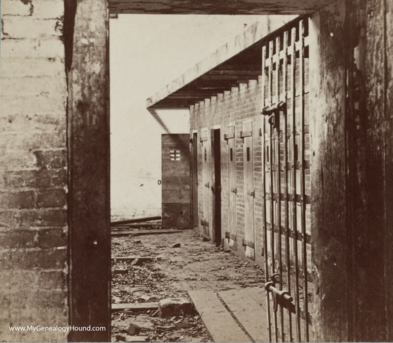 Alexandria, Virginia, Price and Birch, Franklin and Armfield, Slave Pen, historic photo, interior photo two