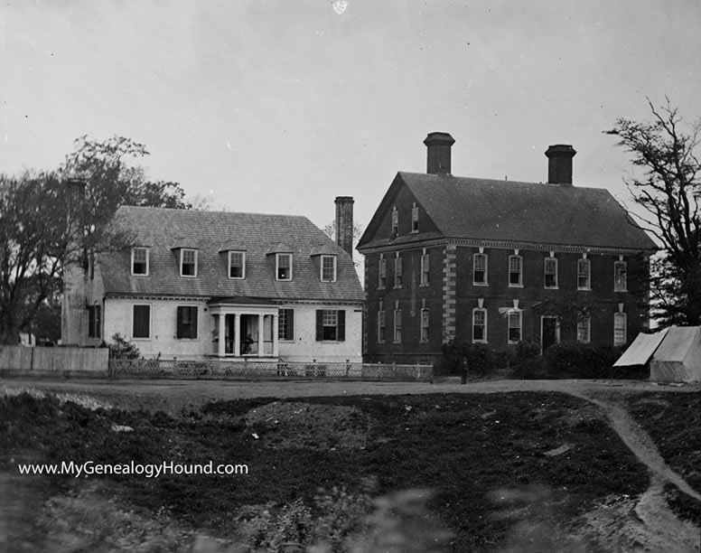 Yorktown, Virginia, Thomas Nelson House During the Civil War, historic photos