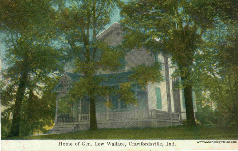The home of General Lew Wallace, Crawfordsville, Indiana.